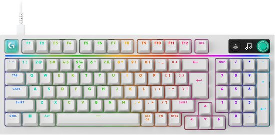 Logitech G 316 X 98 Bedrade Gaming Toetsenbord Qwerty Wit