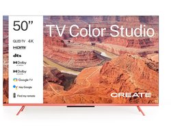 CREATE - QLED 4K Smart TV met antireflectiescherm en gekleurde lijst - 50" - TV COLOR STUDIO