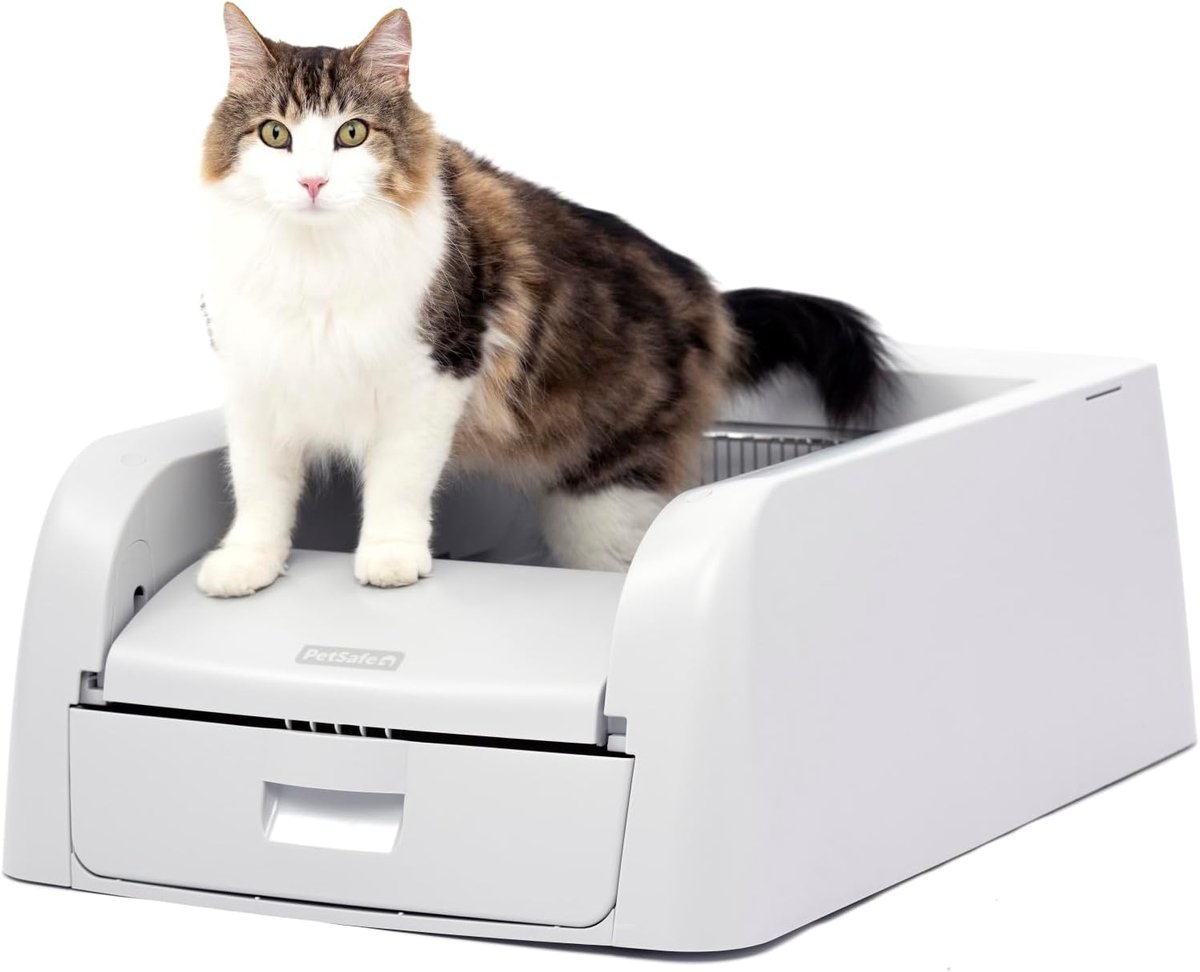 Zelfreinigende kattenbak - Automatische kattenbak - Kattenbak onderhoud - Automatische afvalverwijdering - One Size - Grijs