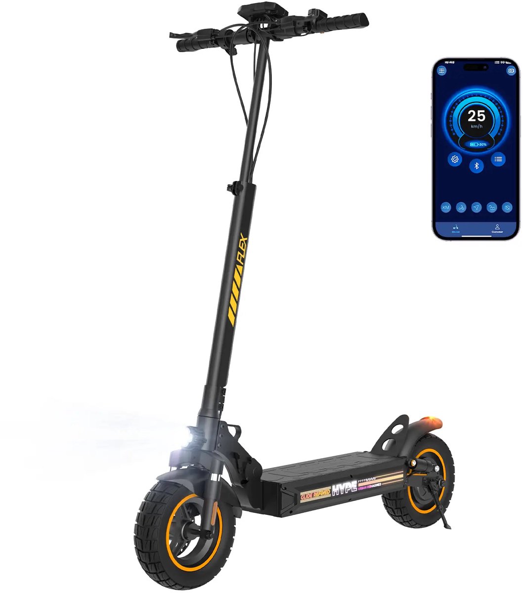 iScooter W9air - opvouwbaar - Elektrische scooter - 10inch - 40km actieradius - 500W motor - zwart