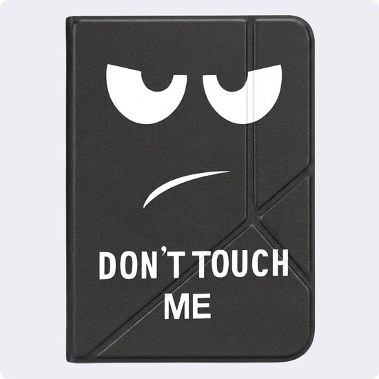 Hoes Geschikt voor Kobo Clara 2E - Luxe E-reader Trifold Case - Bescherm Hoesje Book Cover - Don't Touch Me — afbeelding 5