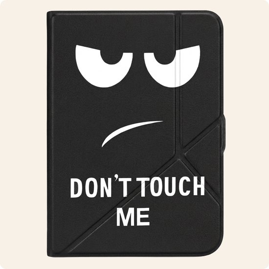 Hoesje Geschikt voor Kobo Nia Hoes Book Case Trifold - Hoes Geschikt voor Kobo Nia Hoesje Book Cover - Don't Touch Me van Hoesje  — afbeelding 4
