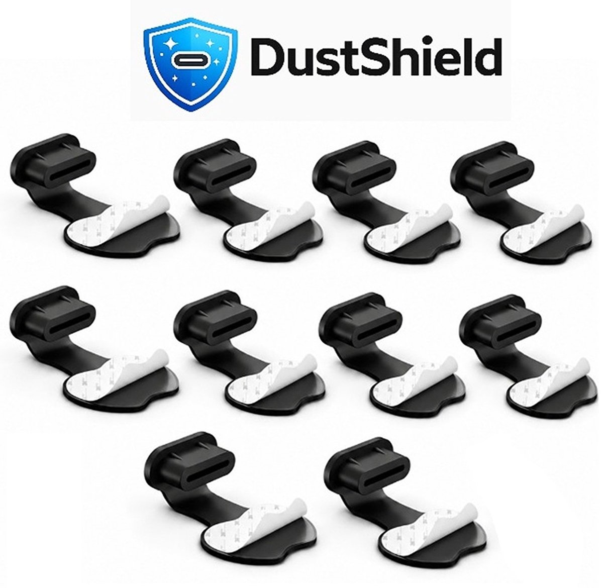DustShield - 10x USB-C Stofplug - USB-C Poort Beschermer - Anti Stof Afdekdop voor Telefoon, Tablet en Laptop