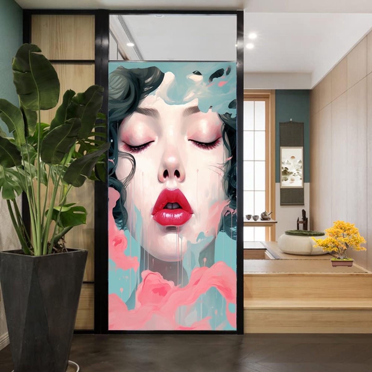 Raamfolie Glas-in-lood - Decoratieve folie - Privacy creëren - Statisch hechtend herbruikb