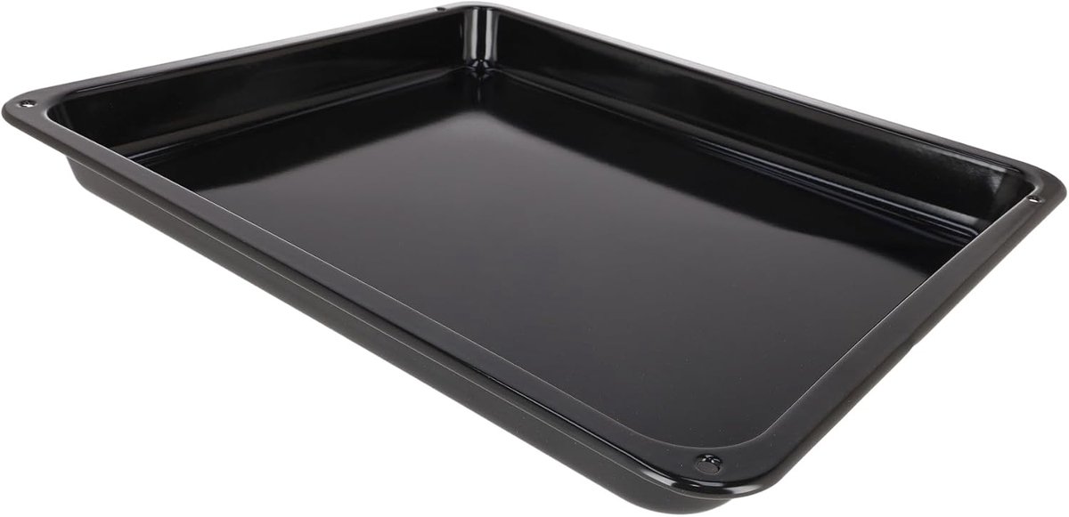 Oven Bakplaat Grill Pan Oven Gebruik Emaille Afwerking 42.6 x 36 cm Zwart