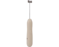 Krachtige Melkopschuimer - Drankmixer Frother - Koffie Specialiteiten Maken - Oplaadbaar Batterij - 3x30 cm - Zilver