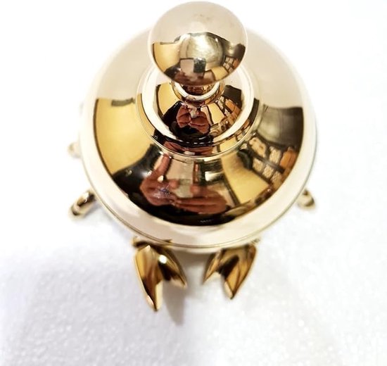 Decoratieve Bel - Balie Bel - Service Melding - Uniek Krab Design - 10 cm Diameter - Goud — afbeelding 4