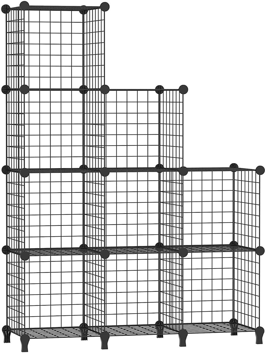 Dailygoods- Opbergorganizer - Modulaire Kubus Kast - Draagbare Kledingorganizer - Metalen