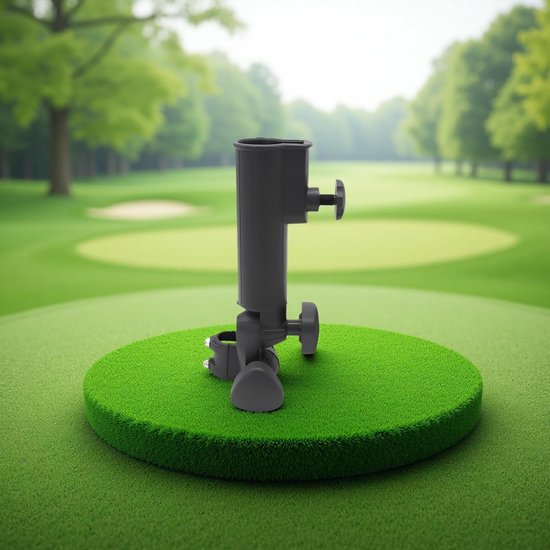 Paraplu Houder - Bevestiging Stand - Golfkar Accessoire - Handsfree Design - 10 x 15 x 25 cm - Zwart — afbeelding 5
