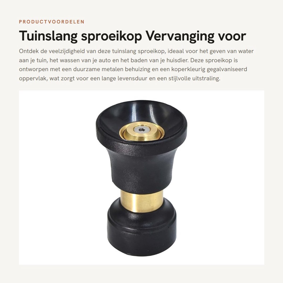 Dailygoods- Sproeikop Vervanging - Tuinslang Sproeier - Waterslang
