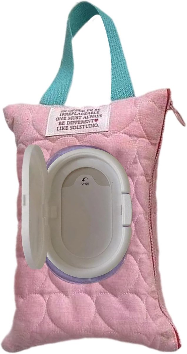 Reis Luiertas Organizer - Baby Verzorgingstas - Onderweg Luiers - Dubbellaags Ontwerp - 23 x 17 cm - Roze