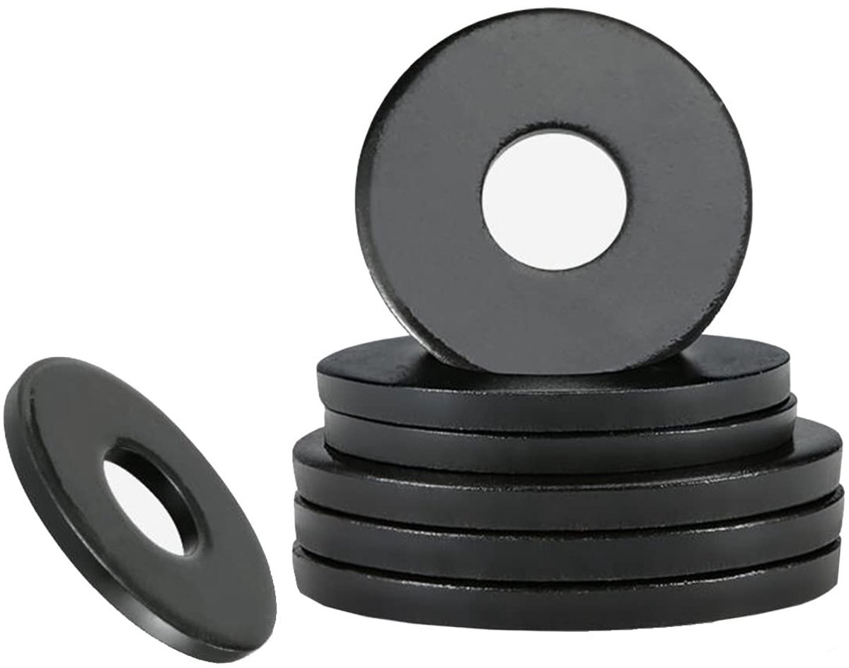 Dailygoods- Sluitringen 20 Stuks - Platte Sluitringen M6 x 12 mm - Koolstofstaal Afdichtringen - Geschikt voor Binnen/Buiten - Voor Draadstang/Schroeven/Bouten - Verhoogt Contactoppervlak