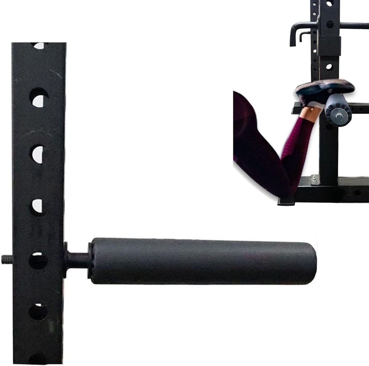 Squat Roller - Been Trainer - Kracht Opbouwen - Ruimtebesparend Accessoire - 53 cm - Zwart
