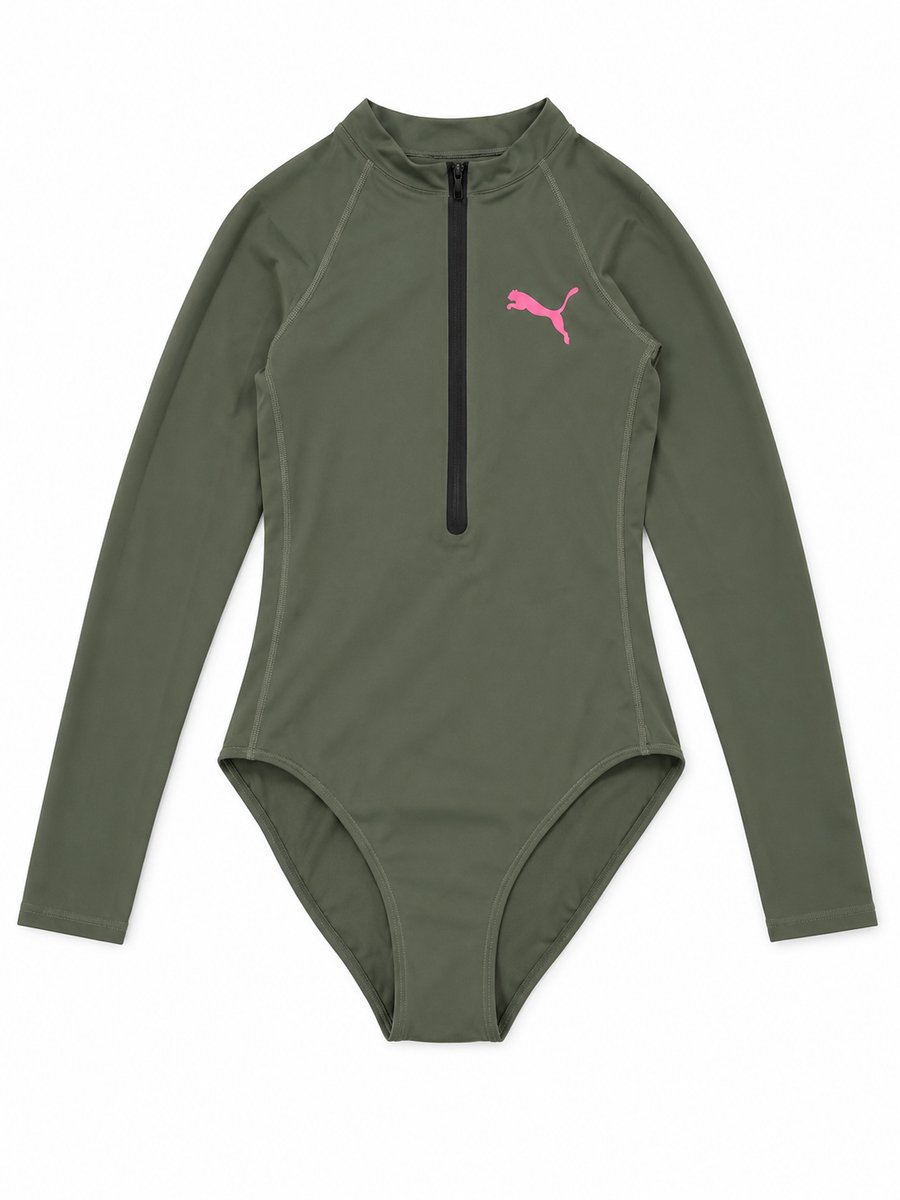 Puma longsleeve surfsuit surfpak badpak lange mouwen tijm Groen