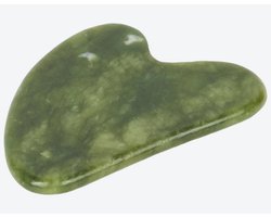 Vayro Gua Sha Jade Steen - Gezichtsmassage Tool - Natuurlijke Groene Jade - Anti-Aging & Bloedcirculatie - Gezichtsroller Alternatief