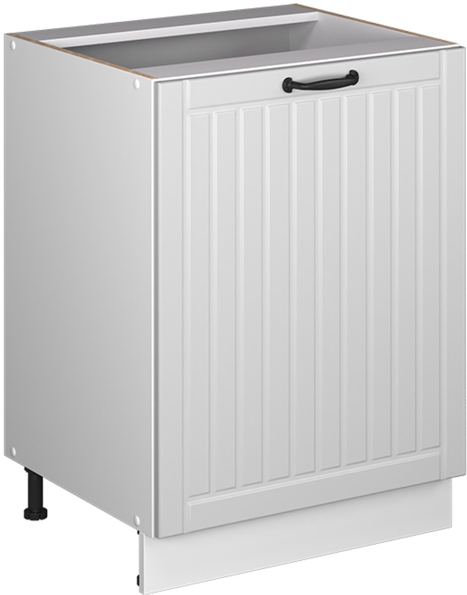 Vicco Keukenonderkast Fame-Line, Wit Landhuis/Wit, 60 cm 1 deur zonder werkblad Wit landelijk/Wit