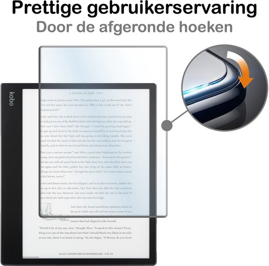 Hoes Geschikt voor Kobo Elipsa 2E - Met Screenprotector - Luxe E-reader Bescherm Case - Hoesje Book Cover - Grijs — afbeelding 4
