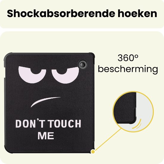 Hoes Geschikt voor Kobo Libra 2 - E-reader Hoesje Bescherm Hoesje Case Sleep Cover - Hoes Geschikt voor Kobo Libra 2 Hoesje - Don't Touch Me — afbeelding 5