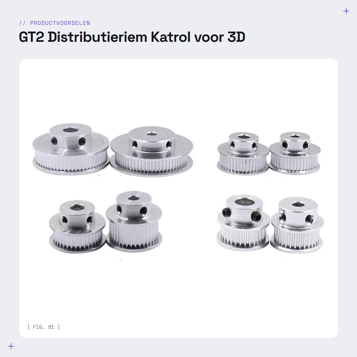 Dailygoods- Distributieriem Katrol 30/36/40/48/60 Tanden - Aluminium Legering - Binnenboring 5/6.35/8/10/12mm - H-type Synchrone Katrol - 2 Stuks - Geschikt voor 3D Printer/CNC Lasersnijder - Timingkatrol