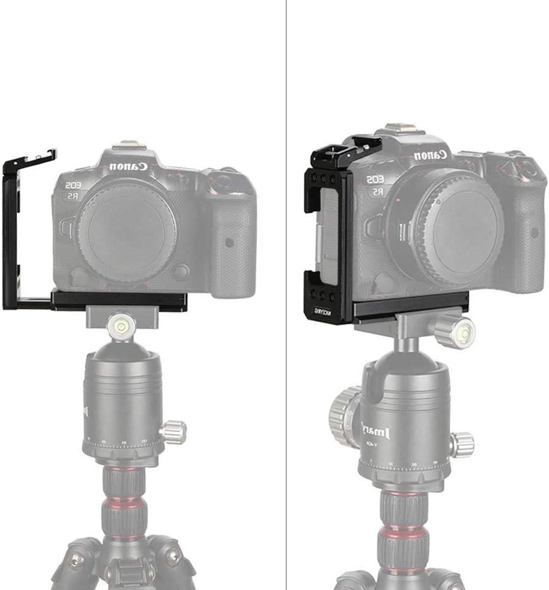 Extension L Beugel Geschikt voor EOS R5/R6 met ARCA Type QR Plaat en Koud Schoen - 408, Ideaal voor Fotografie en Videografie