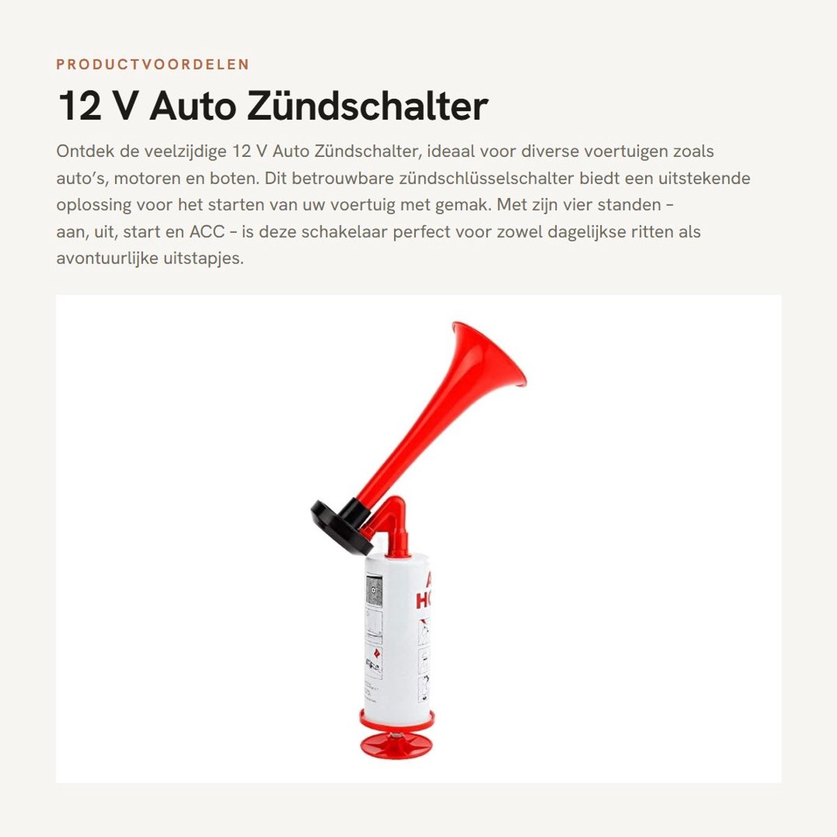 Dailygoods - 12 V Auto Zündschalter - Zündschlüsselschalter - 4 Positie In/Uit Start - Geschikt voor Auto en Motor - Hoogwaardige Kwaliteit - Voor Boo...