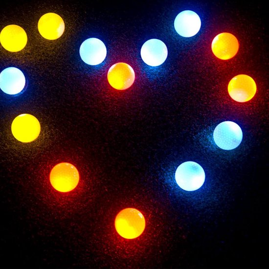 Allecto - Golfballen met LED-licht - Nachtpraktijk Golf Training - Zacht Schuim - Ideaal voor Binnen en Buiten - Golfaccessoires - Verlichtende Gol.. van Merkloos — afbeelding 5
