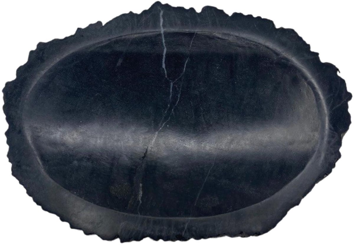 Petrified Wood Black Soap Dish