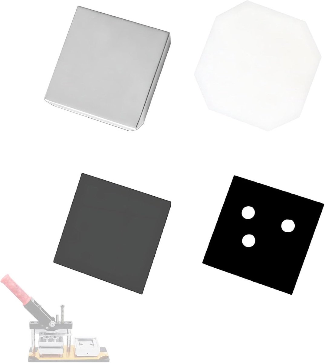Magneet Benodigdheden - DIY Sets - Koelkast Decoratie - 100 Sets - 63.5x63.5mm - Acryl