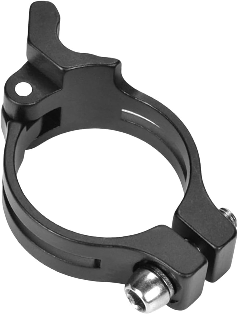 Fiets Voorderailleur Adapter - Frame Klem - Onderdelen Vervangen - Verstelbaar Ontwerp - 31.8/34.9 mm - Zwart