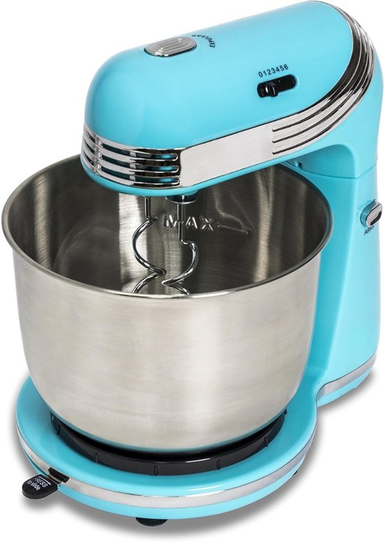 QORA® Mixer met mengkom - Mixer - Mixer met mengkom keukenmachine - Blauw - ‎23cm x 30cm x 33cm van Qora — afbeelding 4