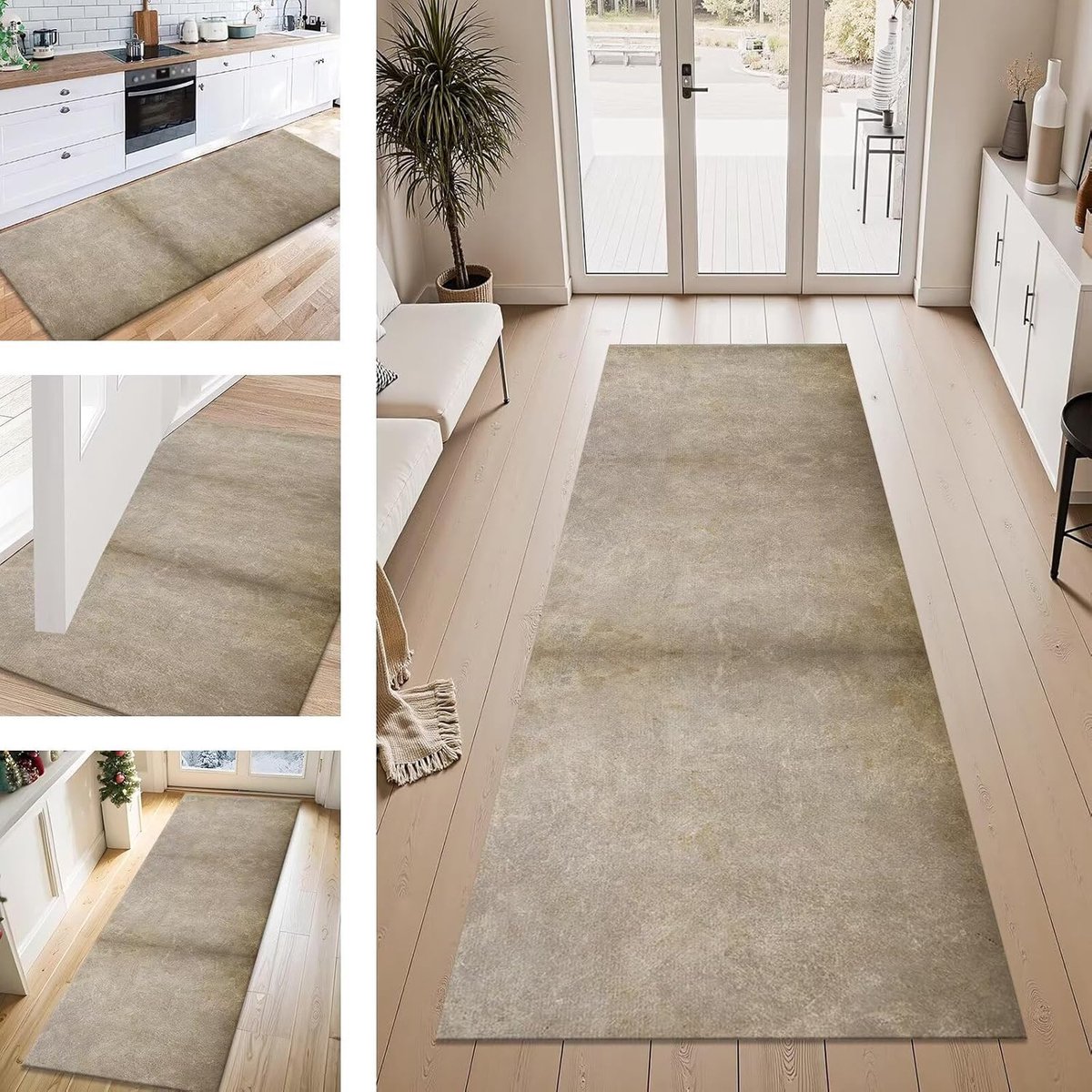 Tapijtloper Vloerkleed - Keukenmat Loper - Vloer Beschermen - Antislip Wasbaar - 100x200 c