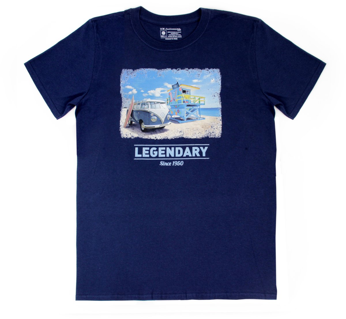 BRISA VW Collection - Stijlvol vintage Volkswagen T1 Bulli Bus T-shirt, unisex met retro motief