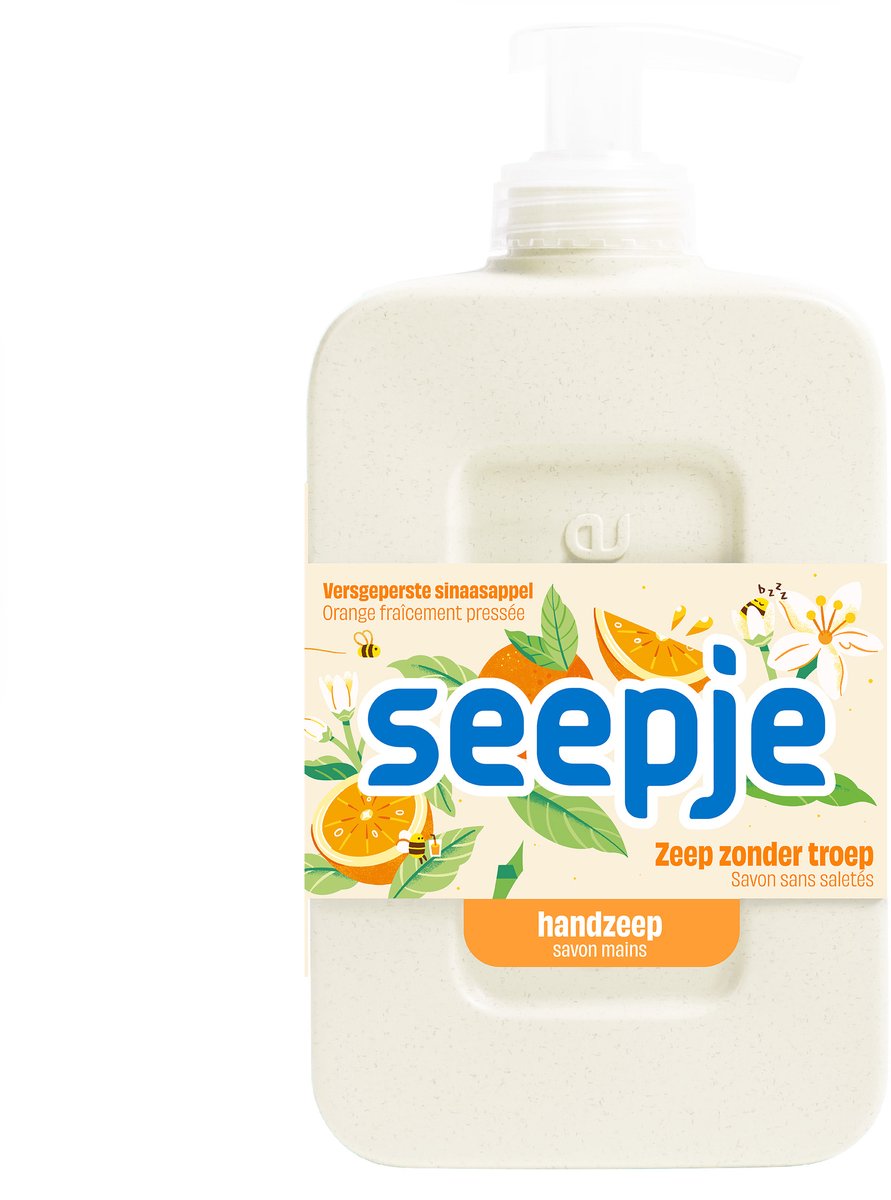 Seepje Handzeep Versgeperste Sinaasappel Geur 300 ml