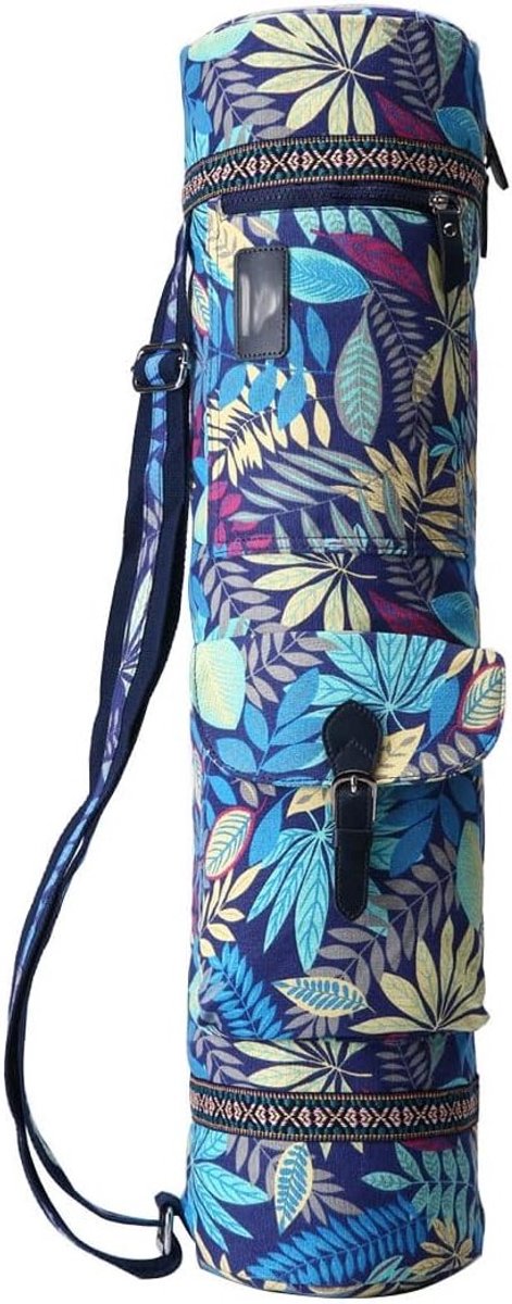 Grote Yoga Mat Tas met Volledige Rits en Verstelbare Schouderband, Handgemaakt en Gevoerd, Perfecte Yoga Cadeau voor Yogabeoefenaars