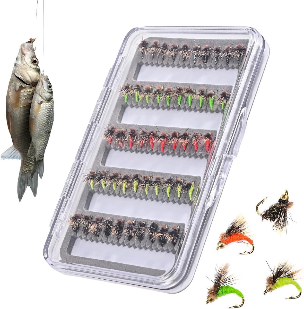 Visserij Lure Kit - Vis Aas Set - Vissen Verbeteren - Realistische Vormen - 50 Stuks - Meerdere Kleuren