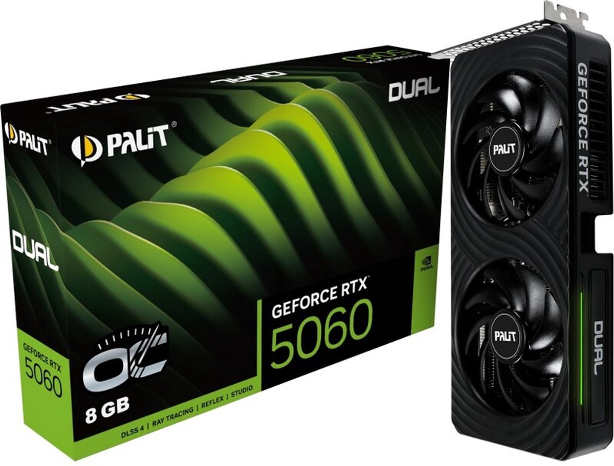 Palit GeForce RTX 5060 Dual OC NVIDIA 8 GB GDDR7