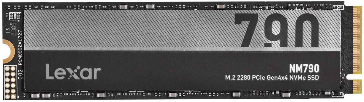 Lexar NM790 - Interne SSD - PCI Express 4.0 x 4 - NVMe M.2 - PS5 Compatibel - 512 GB