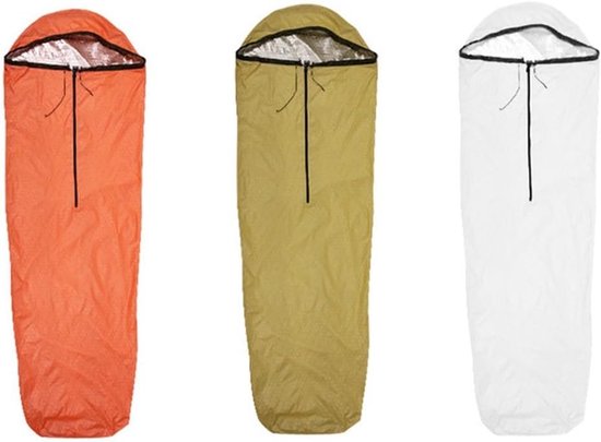 Thermische Slaapzak - Bivvy Sack - Outdoor Avonturen - Warmte Reflecterend - 208x81cm - Groen — afbeelding 2