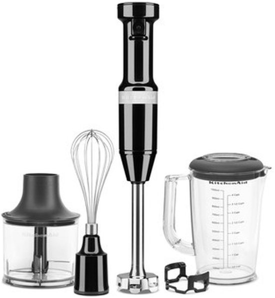 KitchenAid 5KHBV83EOB Staafmixer - 180 W - Onyx Zwart - Inclusief Accessoires — afbeelding 2