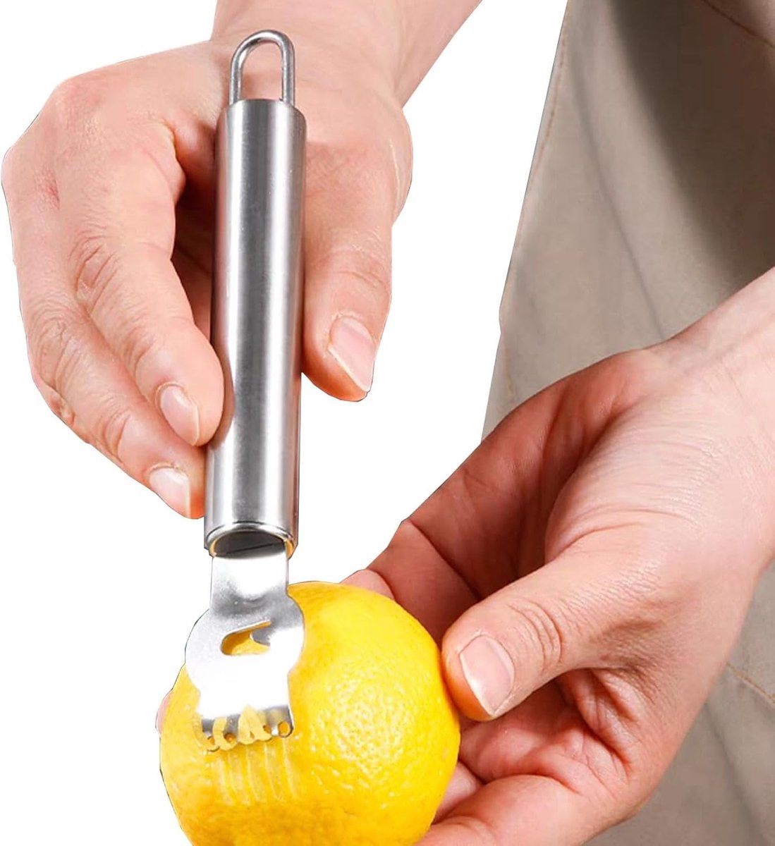 Citrus Rasp - Schiller Gereedschap - Keukenwerk - Roestvrij Staal - 16.5 cm - Zilver