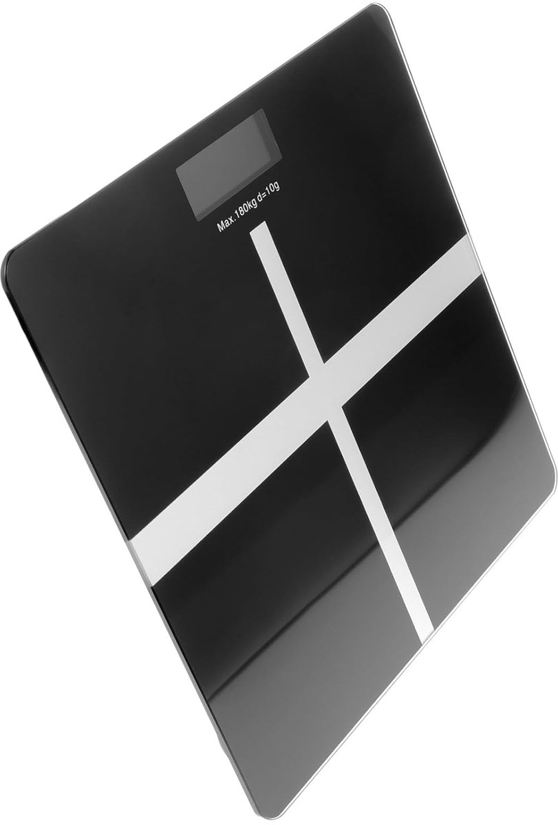 USB oplaadbare weegschaal - Nauwkeurige weegschaal voor thuisgebruik - Weegvlak van 26x26 cm - Geschikt voor thuisgebruik - Zwart