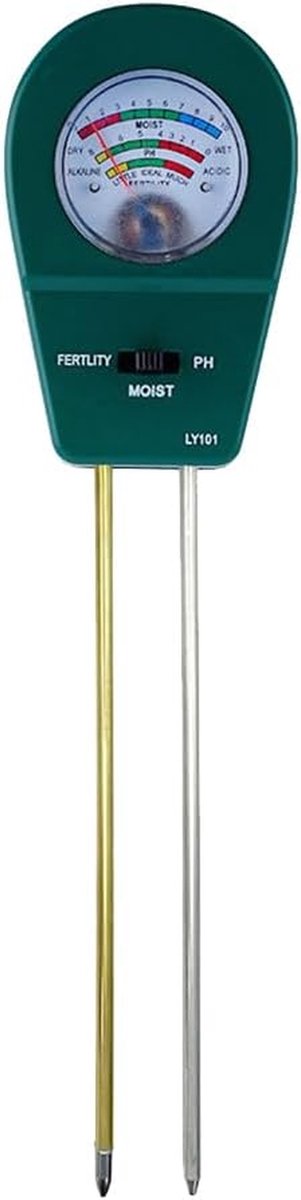 Bodemtester - pH meter - Planten Verzorgen - Geen Batterijen Nodig - 27 cm - Groen