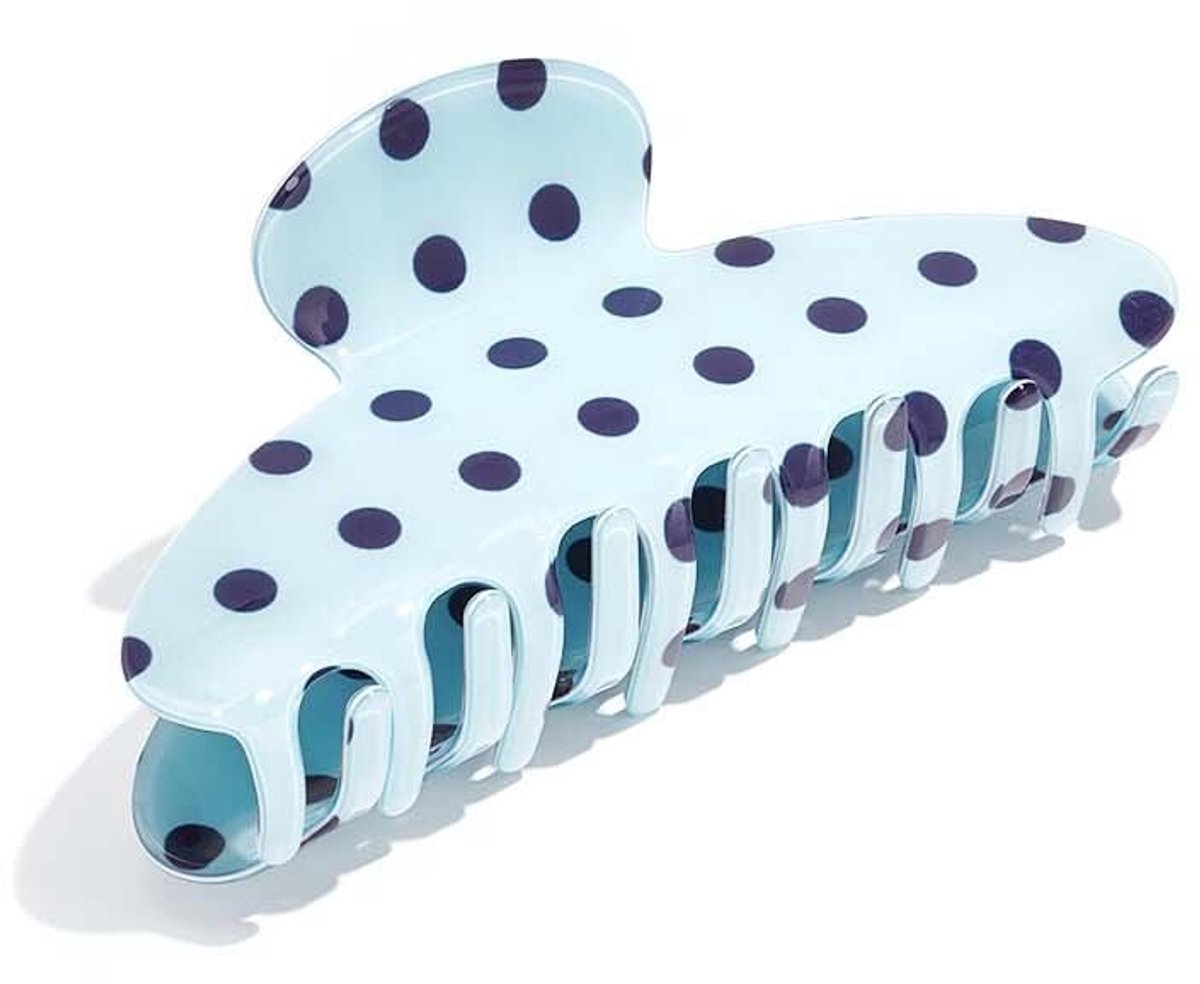 Haarclips met stippen, imitatieacetaat, dagelijkse accessoires - Blauw