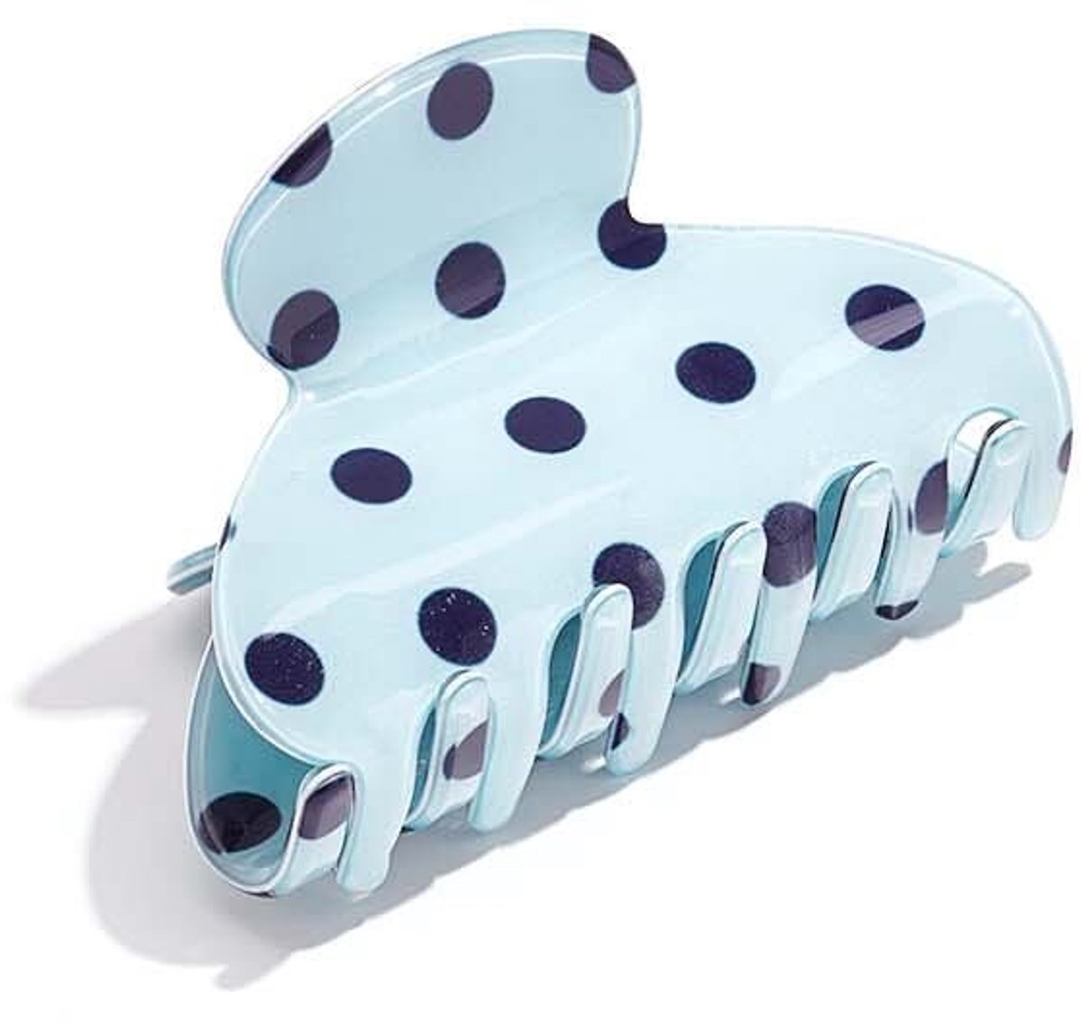 Haarclips met stippen, imitatieacetaat, dagelijkse accessoires - Blauw