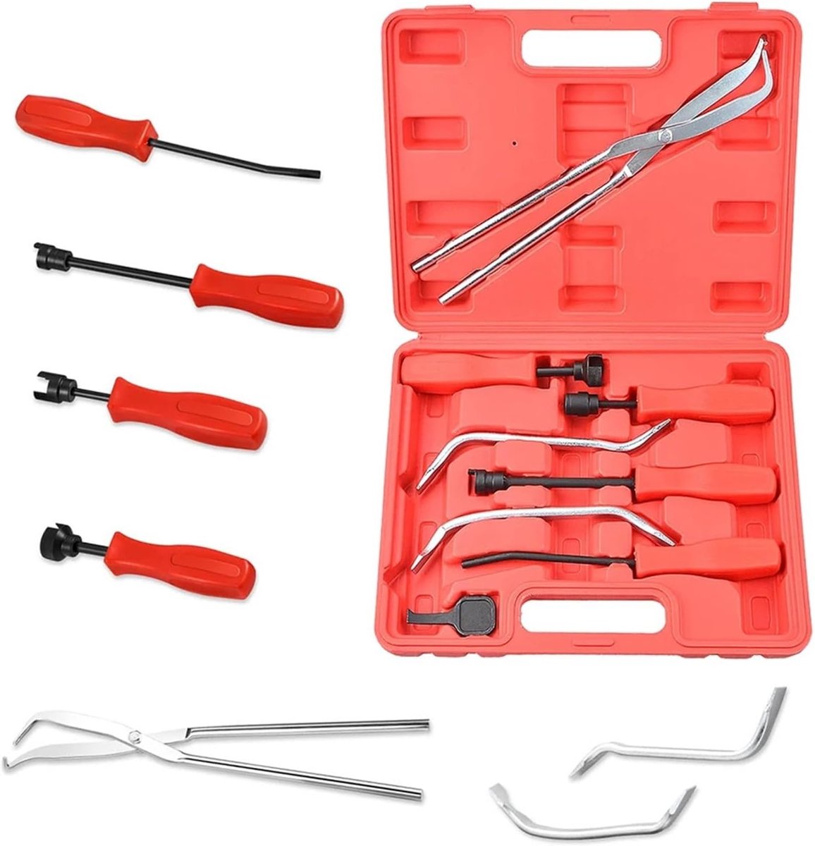 Trommelrem Gereedschap - Remmen Set - Auto Onderhoud - 8-delige Kit - Universeel - Zilverkleurig