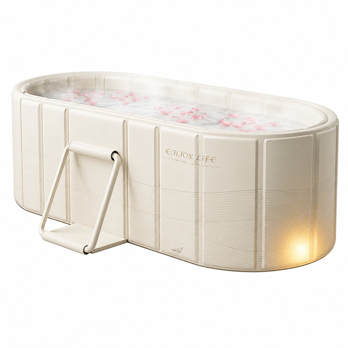 Brandistry - Bad - Opvouwbaar Bad - Draagbaar Bad - Opvouwbare Badkuip - Comfortabel en Ruimtebesparend - 150x55x50 Cm - Pvc