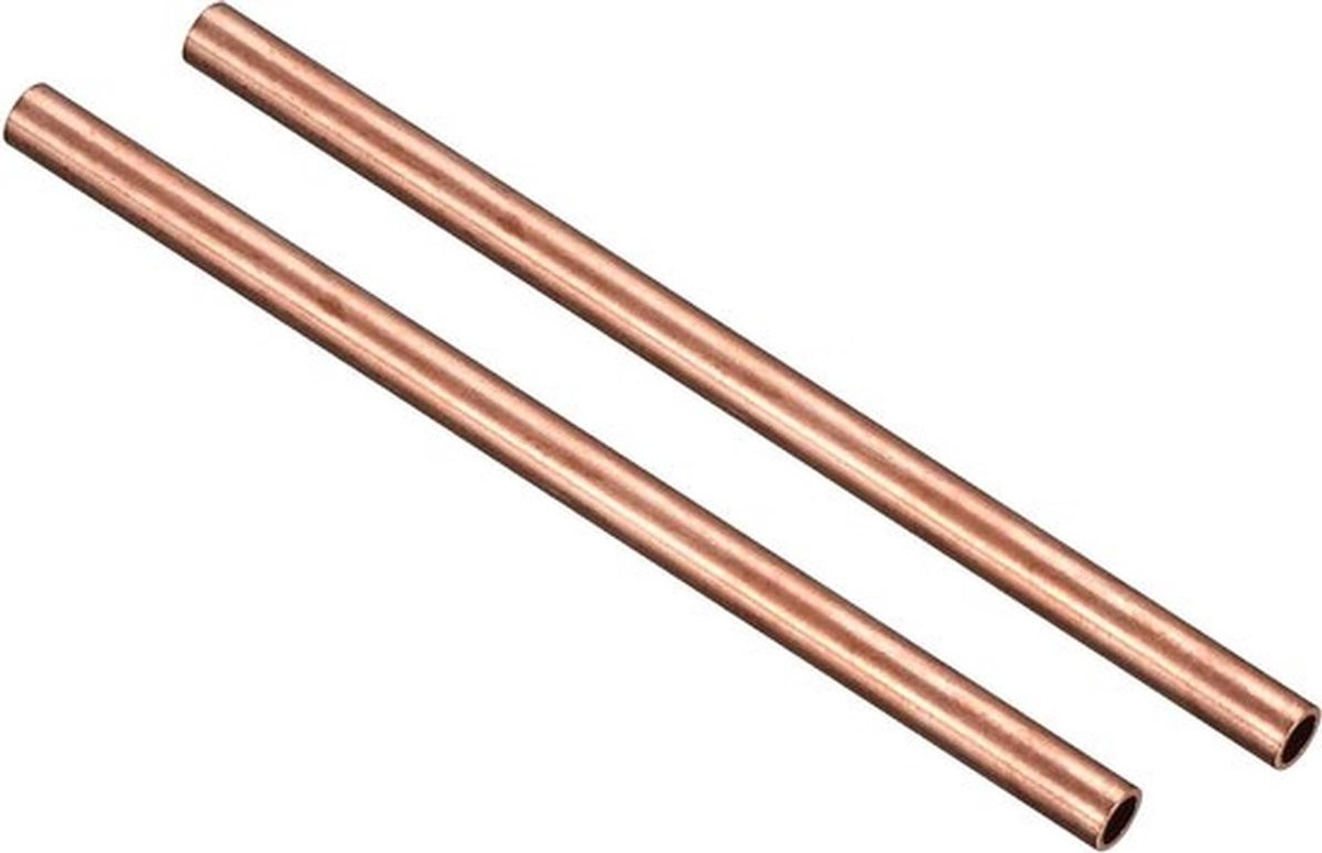 Ronde koperen buis - Industriële knutselprojecten - 10 mm diameter - 1 mm wanddikte - 150 mm lengte - Geschikt voor diverse toepassingen - Metaalkleur