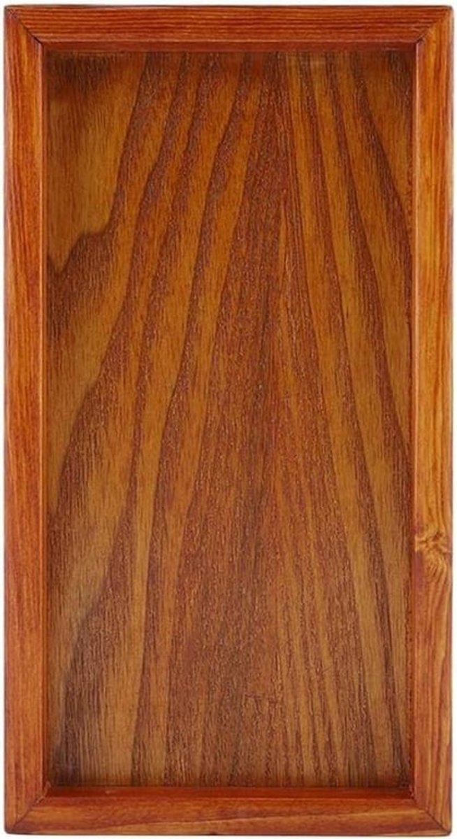 De beste houten theecontainer - serveerplaten - snackdienblad - voedselopslagplanken - voor hotel en huis (02) - Houten theecontainer - serveerbladen - voedselopslag - rechthoekig - thee-servies - serviesgoed - hotel - huis - bruin