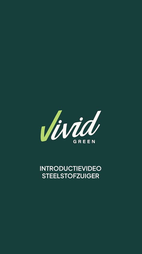 Vivid Green Steelstofzuiger Draadloos met Dweilfunctie - 500W - 35kPa - Snoerloos op Accu - 60 Min Accuduur - Kruimeldief - HEPA Filter - Buigbare Steel - LED Verlichting - Zonder Zak