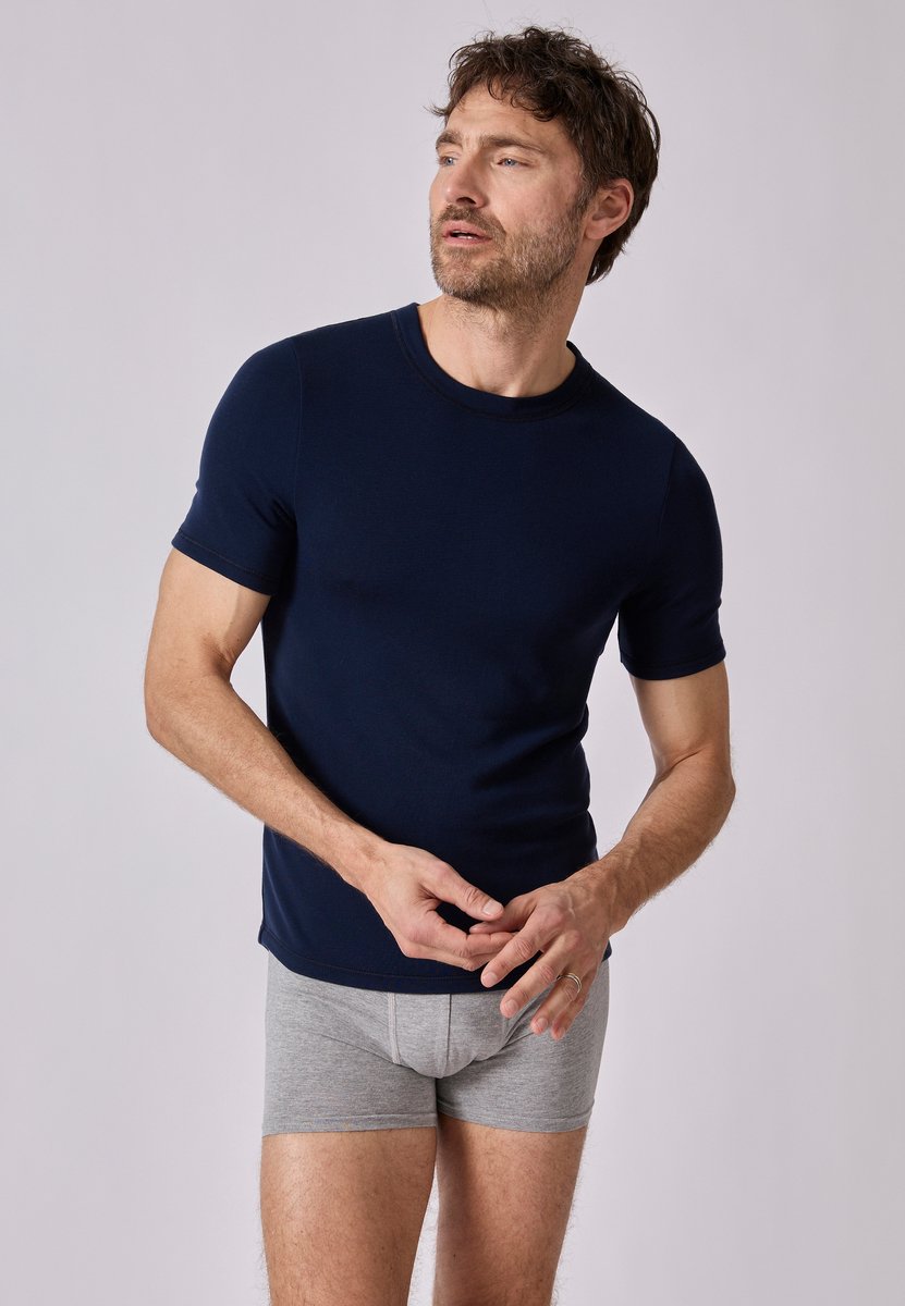 Damart - Thermolactyl Sensitive T-shirt met korte mouwen - Heren - Blauw - (94-101) M